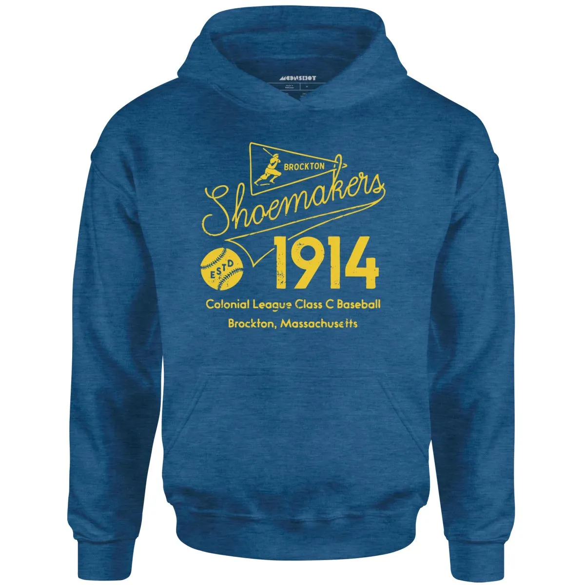 Brockton Shoemakers - Massachusetts - Vintage Defunct Baseball Teams - Unisex Hoodie