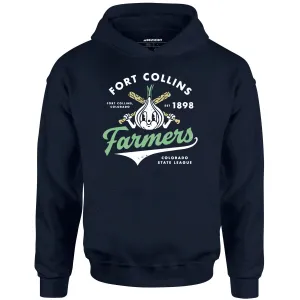 Fort Collins Farmers - Colorado - Vintage Defunct Baseball Teams - Unisex Hoodie