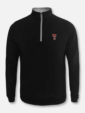 Peter Millar Texas Tech Red Raiders Double T  "Perth" Solid Quarter Zip Pullover