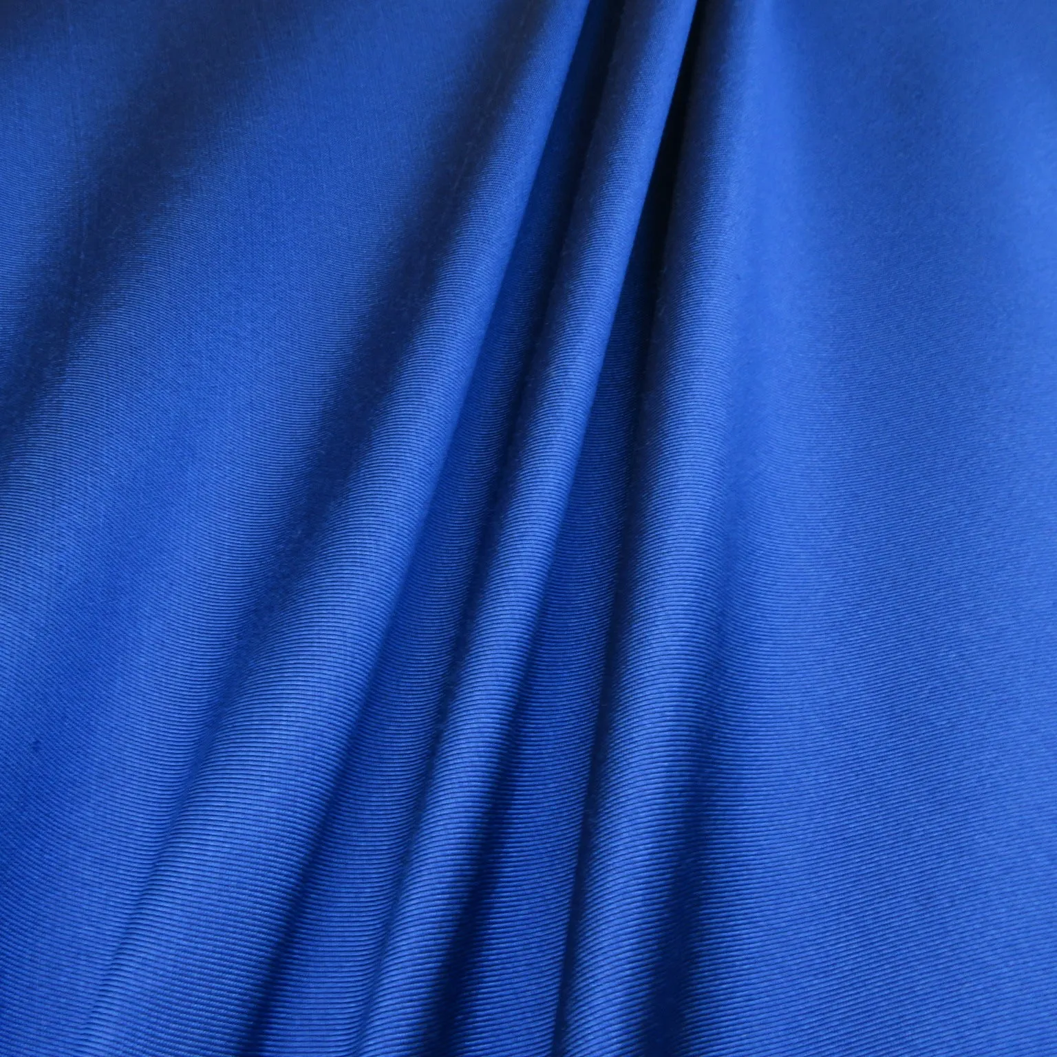 Royal Blue Silk and Wool Woven Fabric
