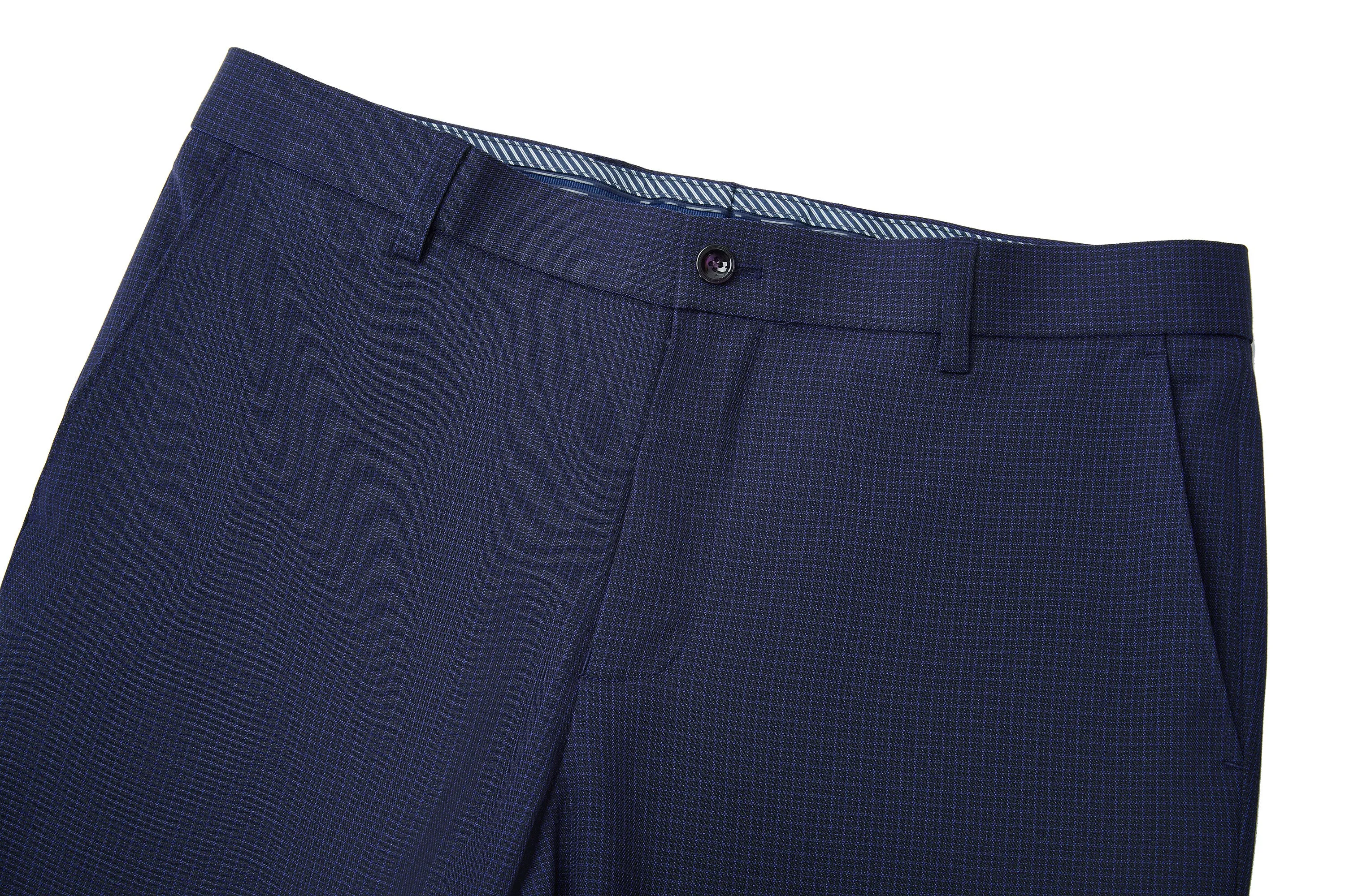 Ultra Soft Multi Way Stretch Pattern Formal Pants